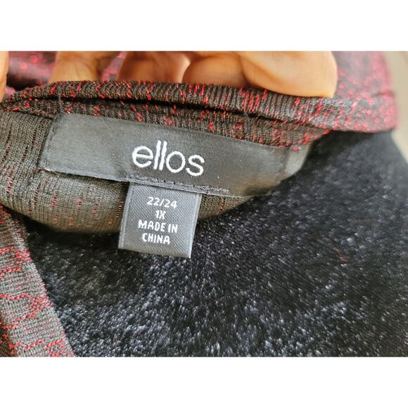 Ellos Shift Dress Women's Size 1X Brown's Polyester Long Sleeves - Picture 9 of 12